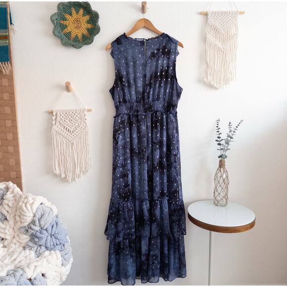 INC International Concepts Navy Star Maxi Dress - Picture 5 of 9